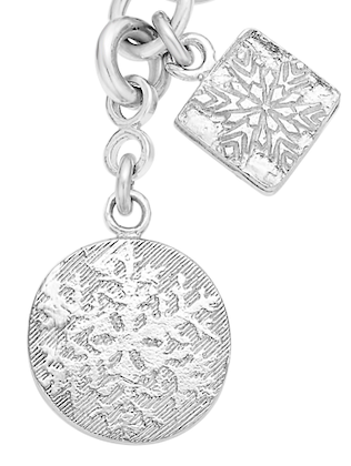 Ice Drops Medallion Bracelet in Sterling Silver