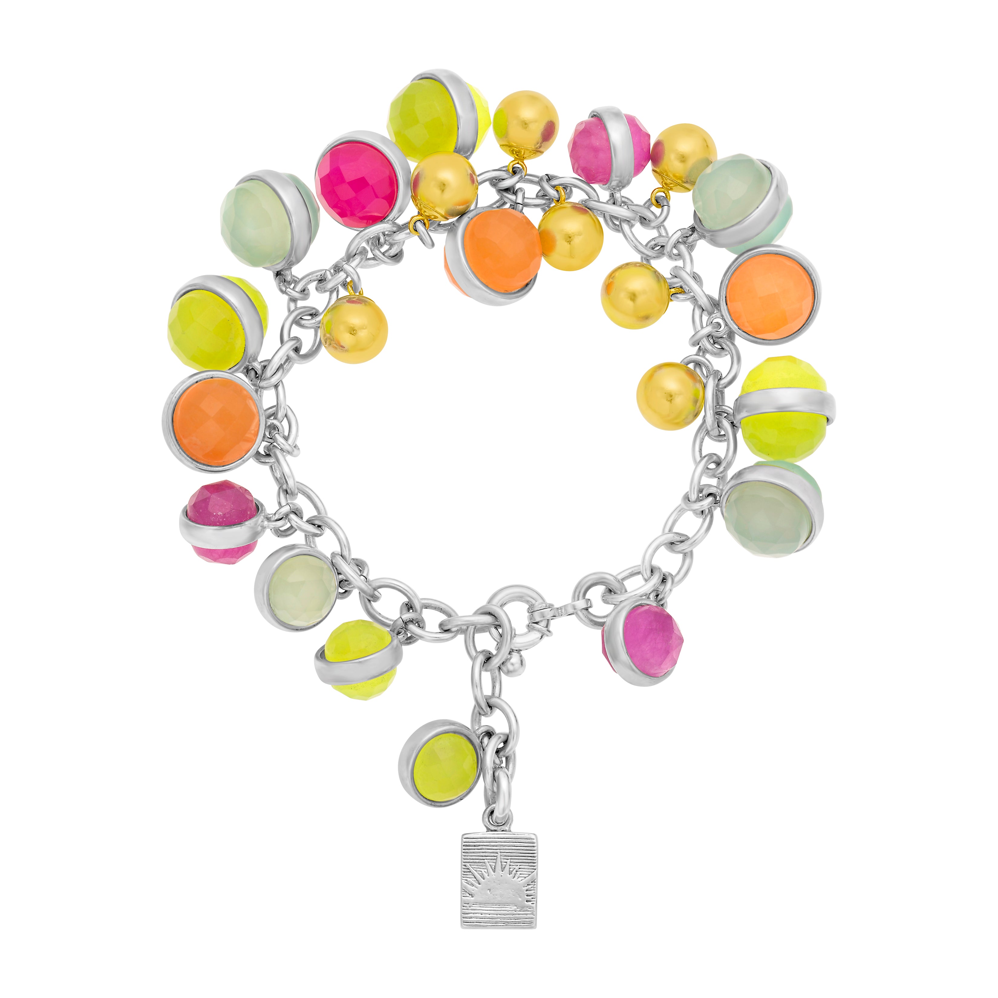 Sunrise Sterling Silver Drop Bracelet